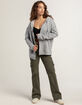 TILLYS Womens Oversized Zip-Up Hoodie image number 2