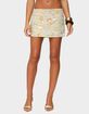 EDIKTED Floral Bead & Sequin Mini Skirt image number 1