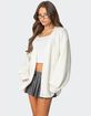 EDIKTED Mathilde Oversized V-Neck Cardigan image number 3