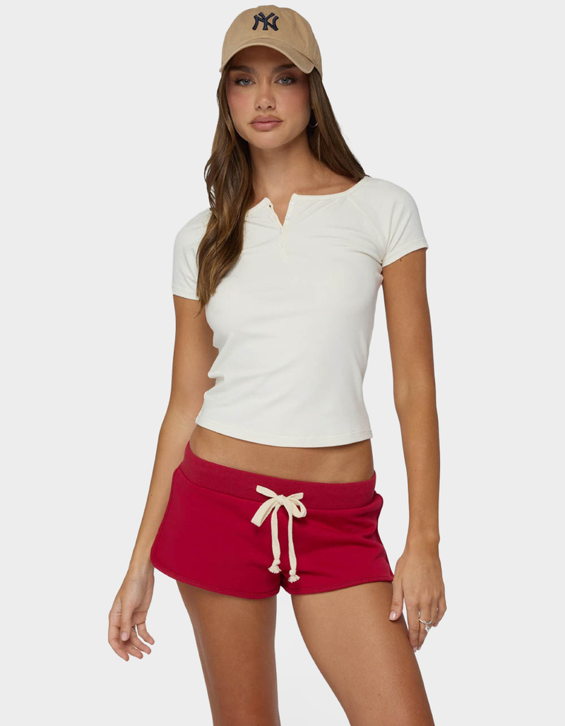 EDIKTED Renique Henley Tee image number 0