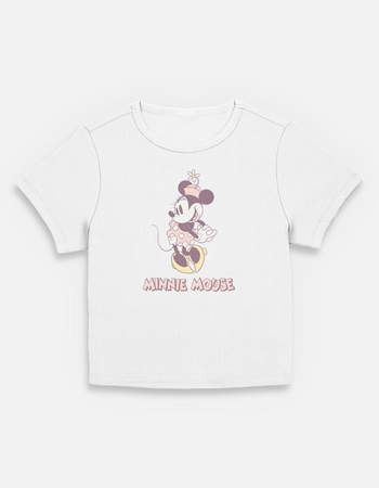 DISNEY Minnie Mouse Vintage Womens Baby Tee Primary Image