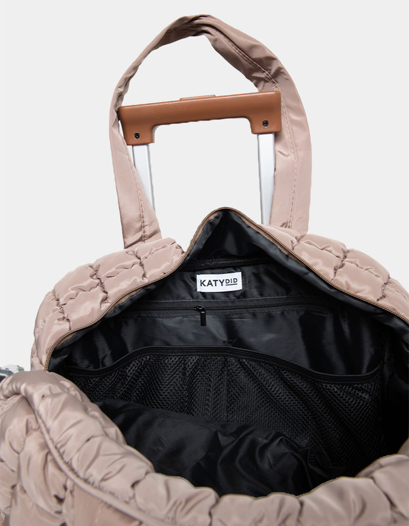 KATYDID Quilted Duffel Weekender Bag with Pass-Thru Slip image number 4