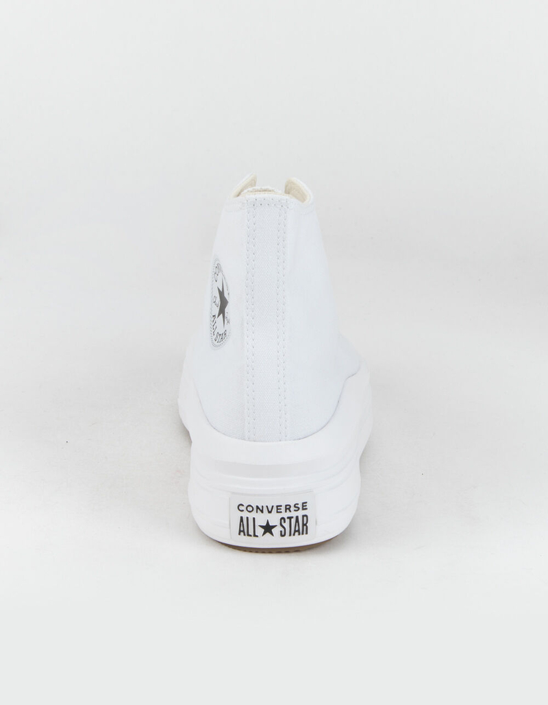 CONVERSE Chuck Taylor All Star Move Womens White Platform High Top Shoes image number 3