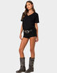 EDIKTED Loose Fit V-Neck Tee image number 4