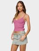 EDIKTED Frankey Sparkly Textured Knit Tank Top image number 2