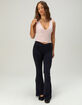 TILLYS Womens Crossover Flare Pants image number 1