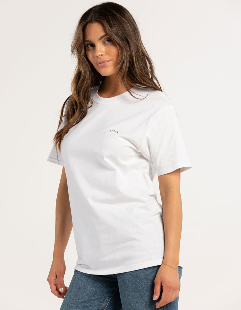 OBEY Peace Dove Blue Womens Oversized Tee image number 2