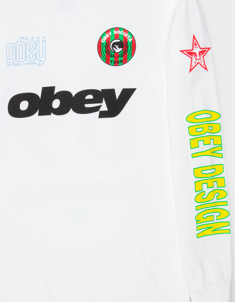 OBEY Mega Global Mana Mens Long Sleeve Tee image number 3