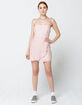 COTTON CANDY LA Textured Pink Wrap Dress image number 4