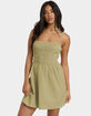 BILLABONG Womens Sleeveless Smocked Dress image number 1