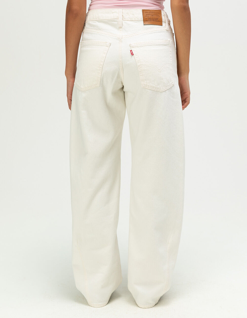 LEVI'S Premium Baggy Dad Womens Barrel Jeans - Truth Slip - CREAM