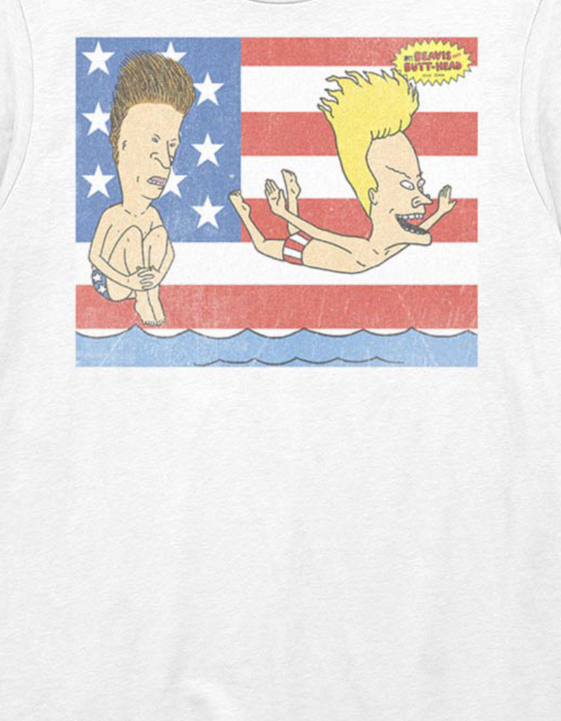 BEAVIS AND BUTT-HEAD 'Merica Unisex Tee image number 1