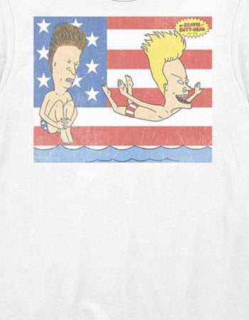 BEAVIS AND BUTT-HEAD 'Merica Unisex Tee Alternative Image