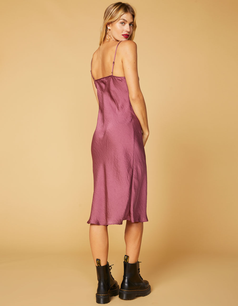 WEST OF MELROSE Say It Ain't Satin Midi Dress image number 3