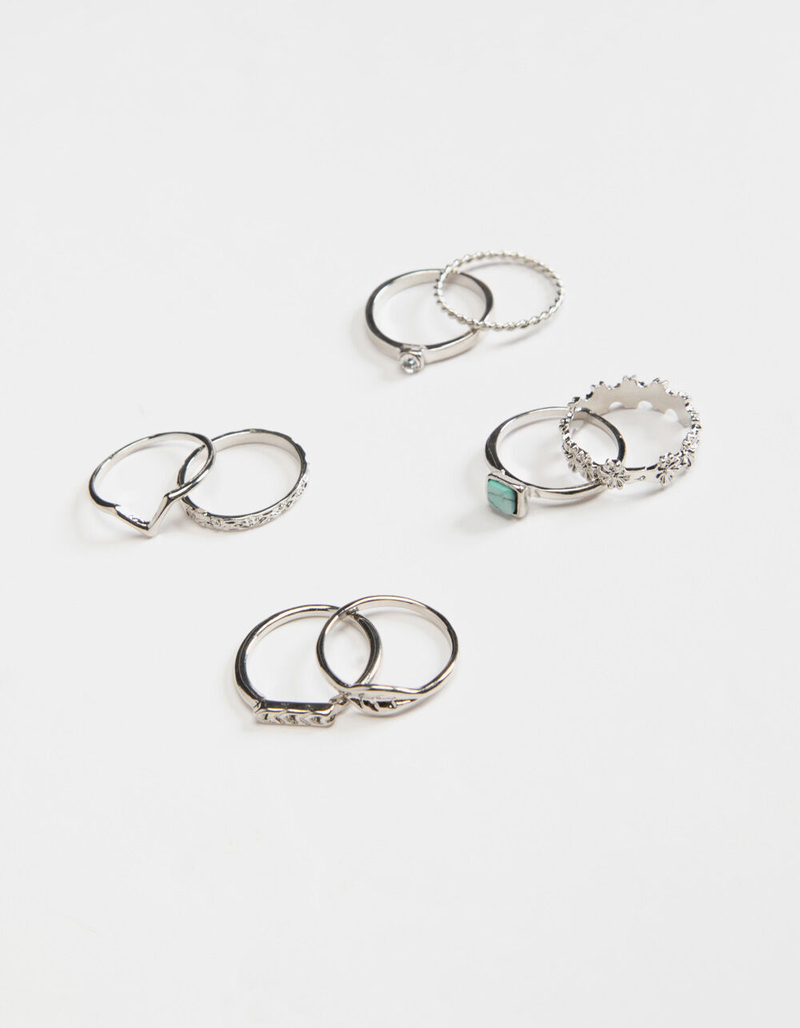 FULL TILT 8 Pack Bar & Flower Ring Set image number 0