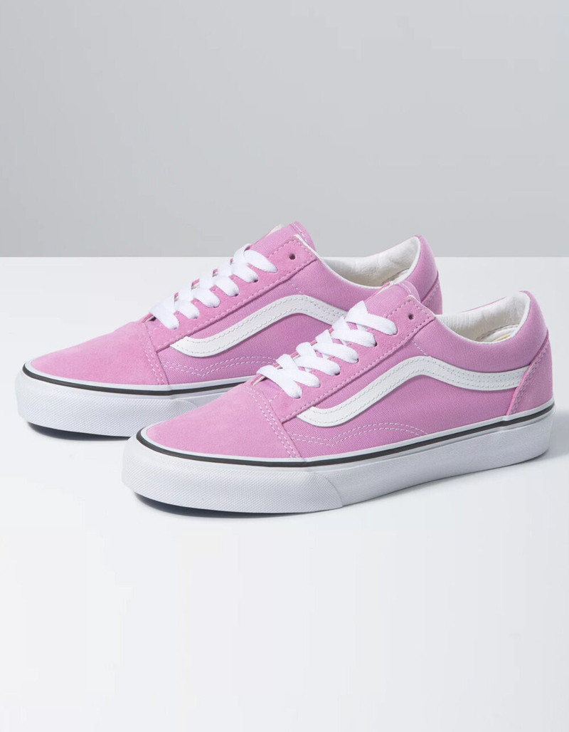 VANS Old Skool Womens Orchid & True White Shoes image number 0