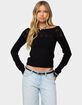 EDIKTED Lillis Boat Neck Knit Top image number 1