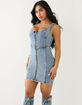 TRUE RELIGION Faded Terry Zip Womens Mini Dress image number 5