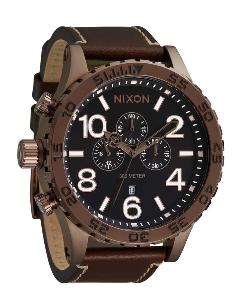 NIXON 51-30 Chrono Leather Watch image number 1