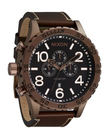 NIXON 51-30 Chrono Leather Watch Alternative Image
