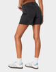 EDIKTED Tomboy Low Rise Denim Shorts image number 4