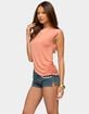 EDIKTED Zephey Ruched Asymmetric Top image number 2