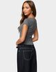 EDIKTED Ettalie Scoop Neck Tee image number 3