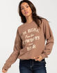 FULL TILT Here For Cowboys Womens Crewneck Sweatshirt image number 1