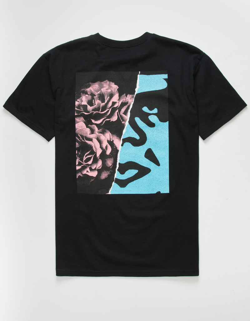 OBEY Rose Icon Mens Black T-Shirt image number 0