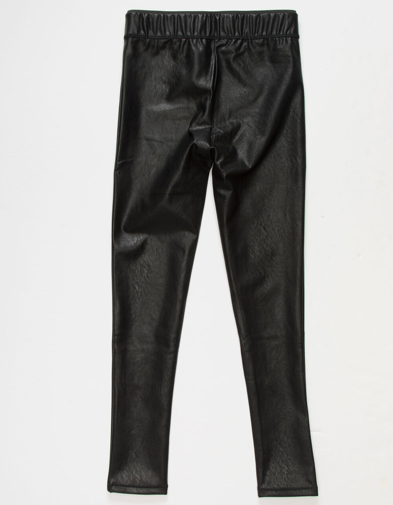 TRACTR Pull On Pleather Girls Skinny Pants image number 1