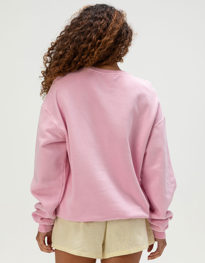 RSQ Womens Malibu Embroidered Crewneck Sweatshirt image number 3