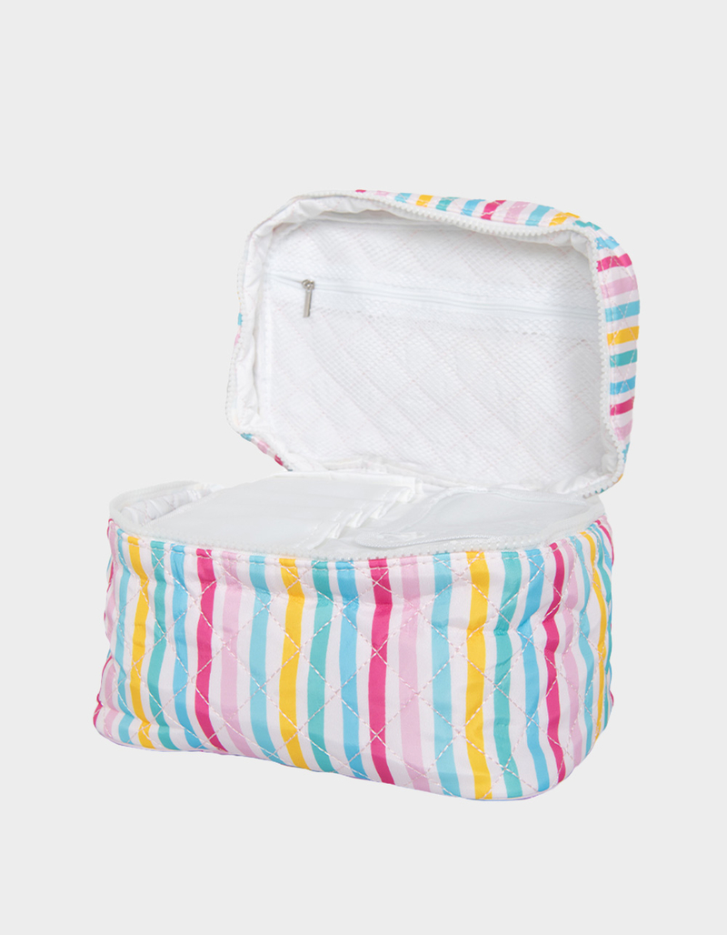 KATYDID Multicolored Stripes Make Up Bag image number 2