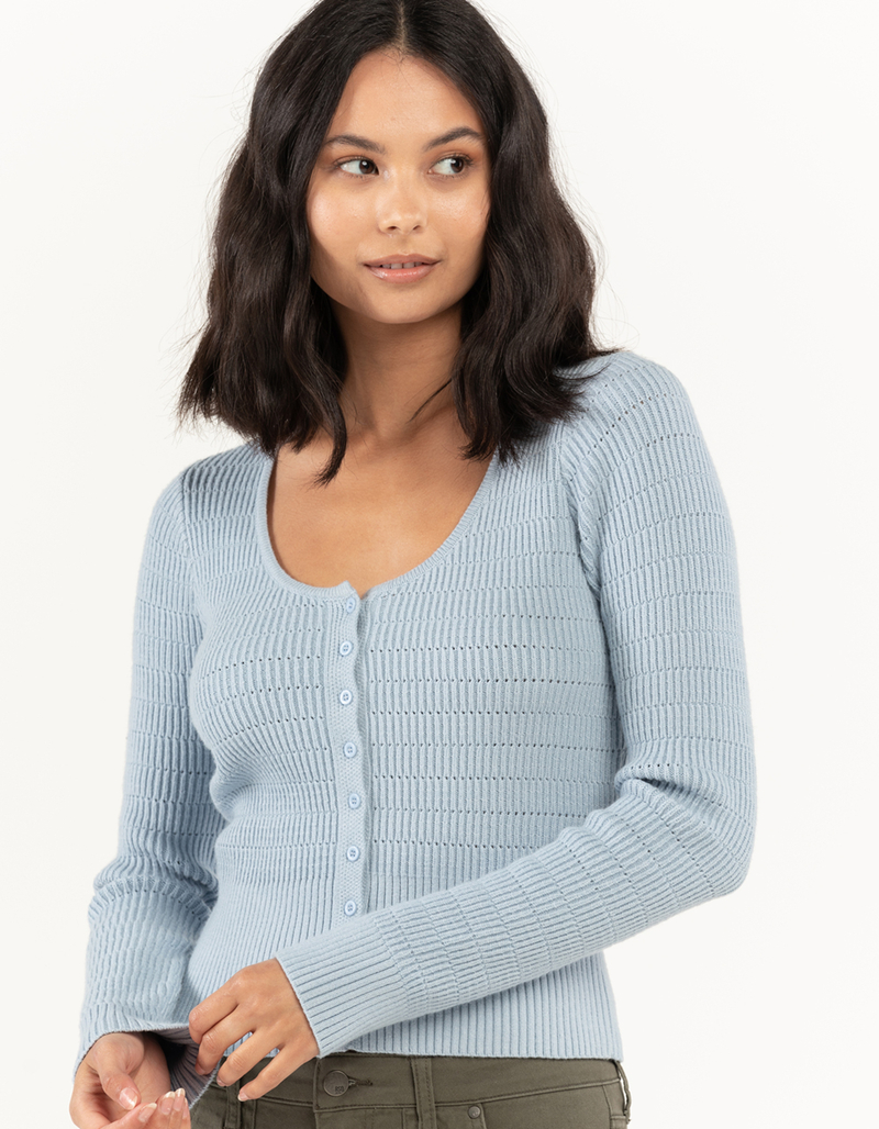 RSQ Womens Rib Knit Cardigan image number 0