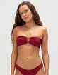 FULL TILT Textured Ring Bandeau Bikini Top image number 2