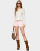 EDIKTED Vicco Belt Detail Shorts image number 5