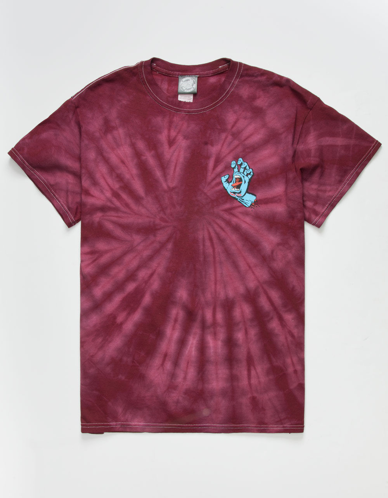 SANTA CRUZ Screaming Hand Tie Dye Mens T-Shirt image number 1