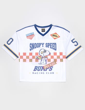 RSQ x Peanuts Mens Baggy Crop Mesh Racing Jersey Alternative Image