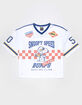 RSQ x Peanuts Mens Baggy Crop Mesh Racing Jersey image number 2