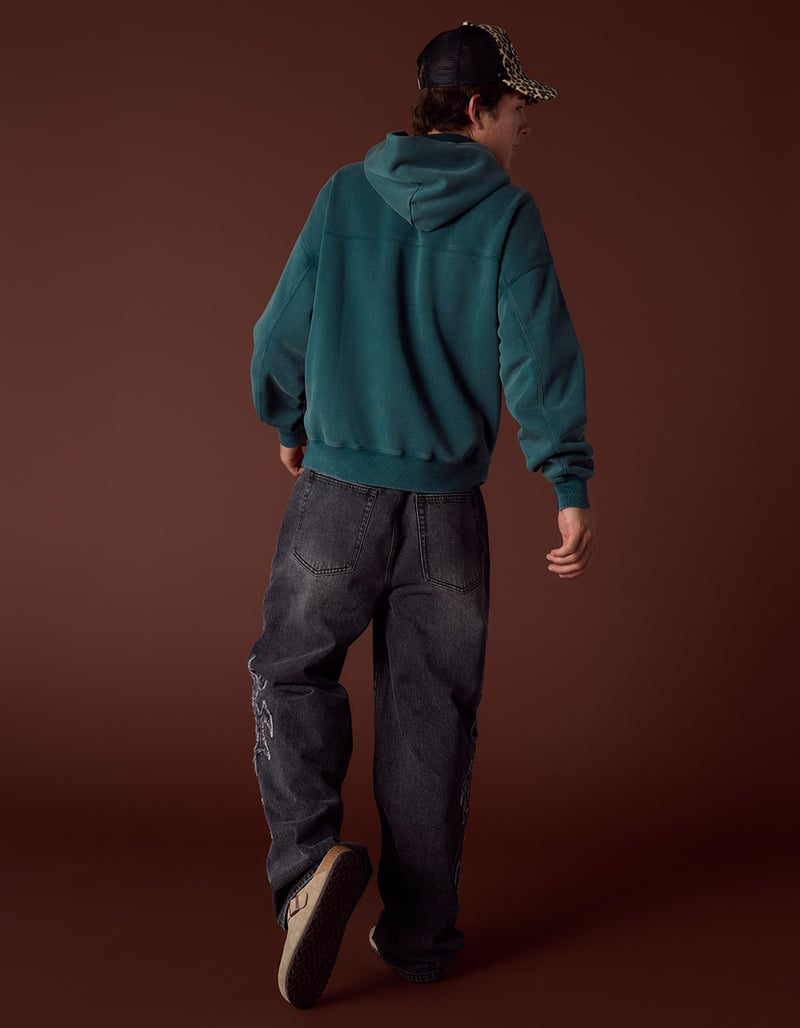 RSQ Mens Extra Baggy Applique Jeans image number 5