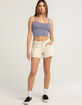 BOZZOLO Basic Cropped Womens Cami image number 4