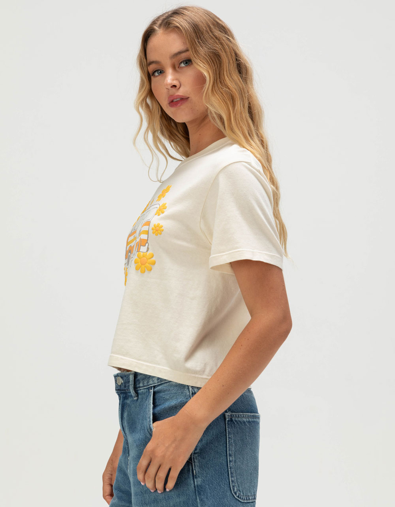 RIOT SOCIETY x Peanuts Van Snoopy Womens Crop Tee image number 2