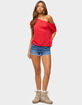 EDIKTED Amora Off Shoulder Sheer Top image number 4
