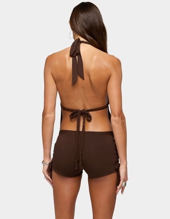 EDIKTED Jilly Braided Backless Halter Top Alternative Image