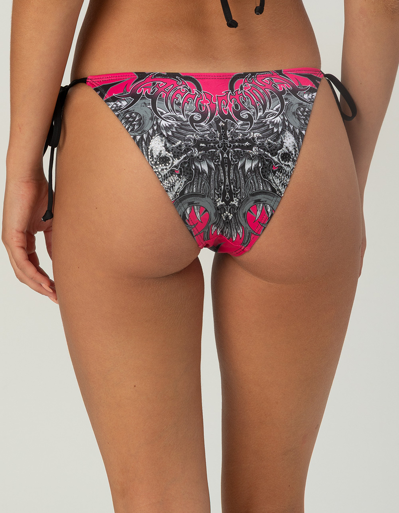AFFLICTION Desperate Saint Tie Side Bikini Bottoms image number 3