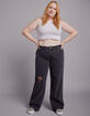RSQ Womens High Rise Baggy Jeans image number 7