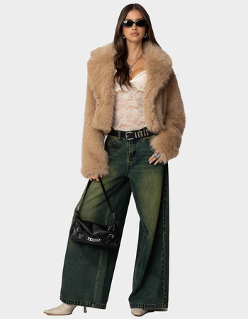 EDIKTED Sierra Oversized Faux Fur Jacket Alternative Image