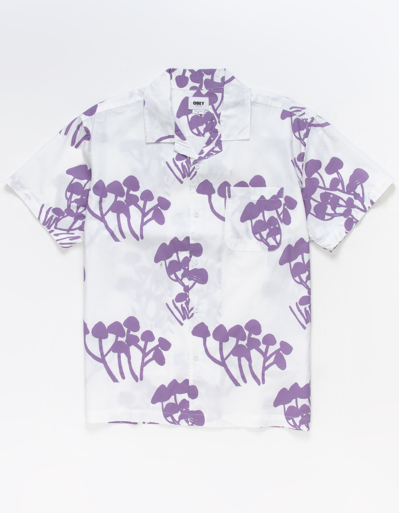 OBEY Trip Mens Button Up Shirt image number 0
