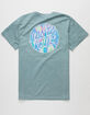 SANTA CRUZ Iridescent Dot Eco Mens Aqua T-Shirt image number 1
