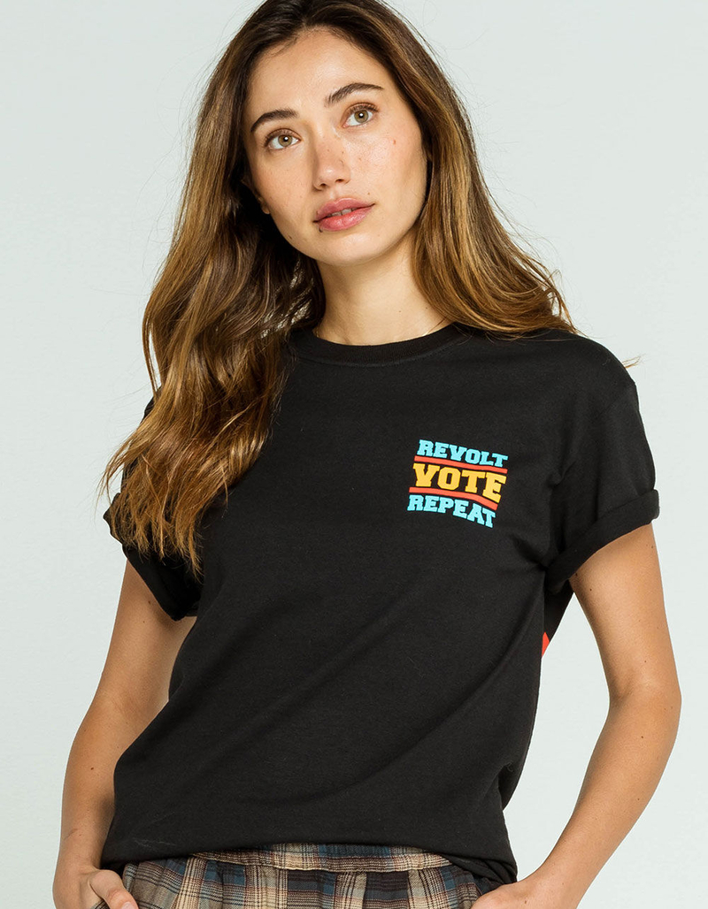 OBEY Revolt Vote Repeat Womens T-Shirt image number 1