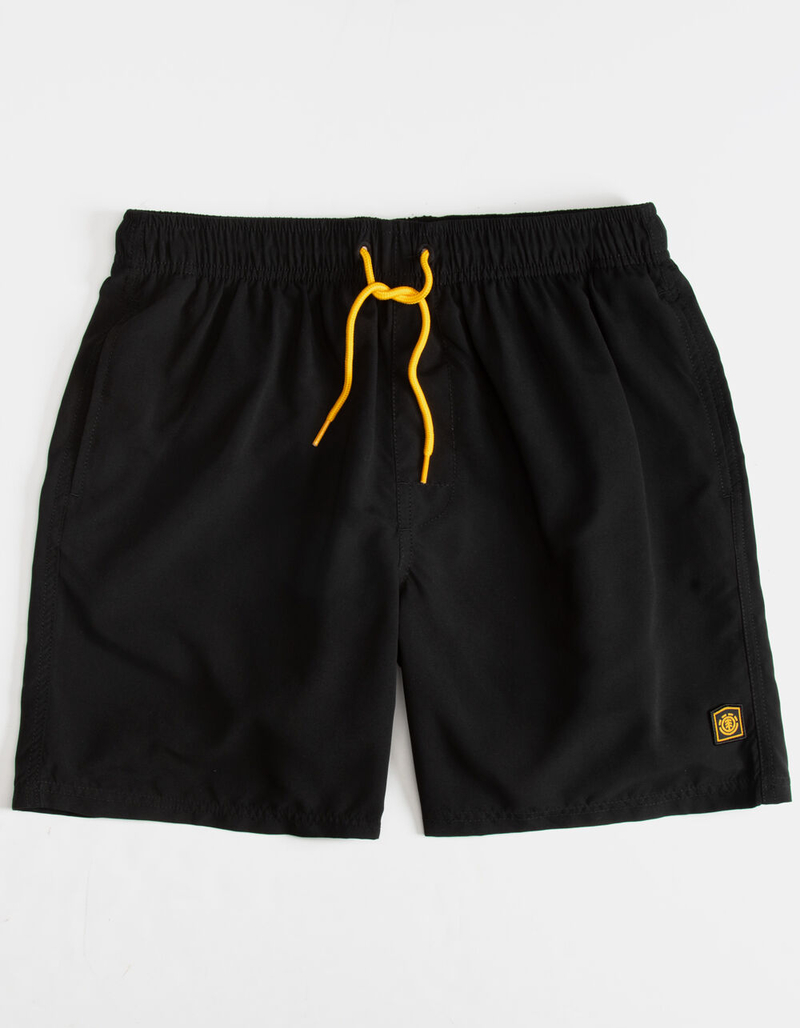 ELEMENT Canyon Mens Black Volley Shorts image number 0